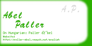 abel paller business card